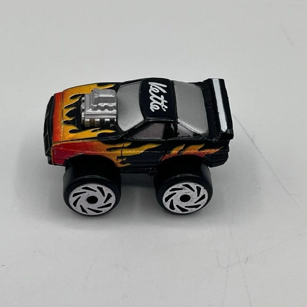 Vintage Road Champs Mini Monster Truck Corvette‎ Black Flames